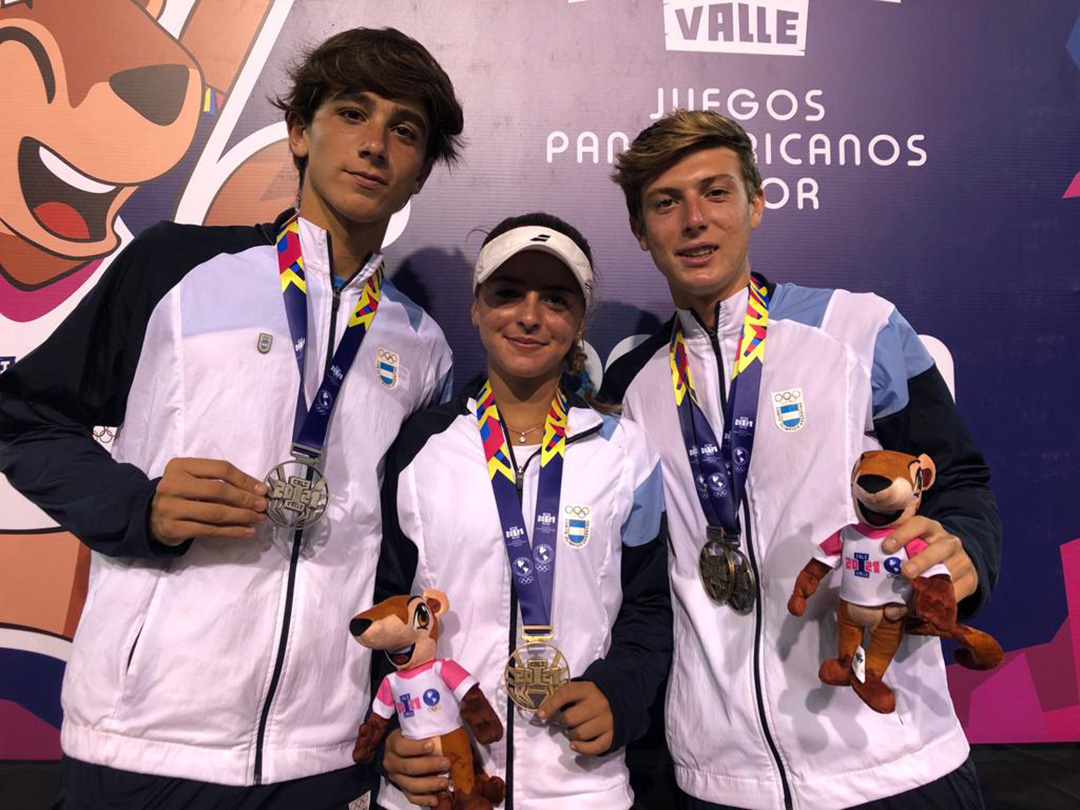 Después de los tiros, la dupla argentina ganó la medalla de plata en los Juegos Panamericanos Junior -