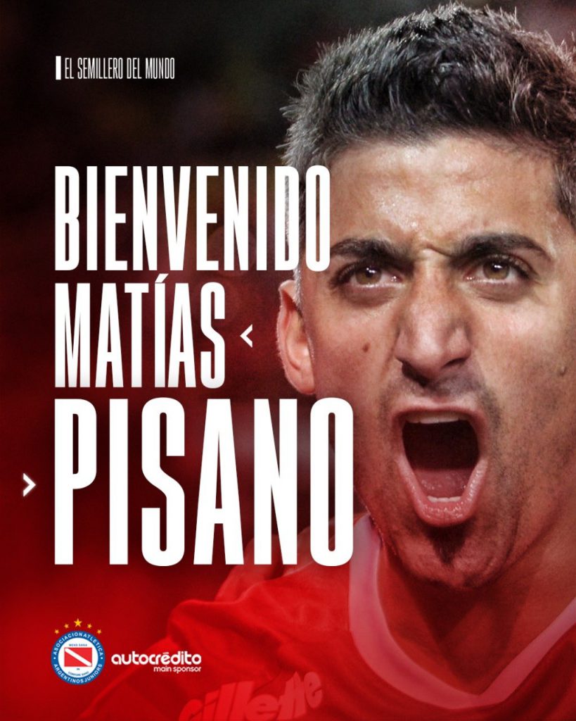 Matías Pisano firmó en Argentinos