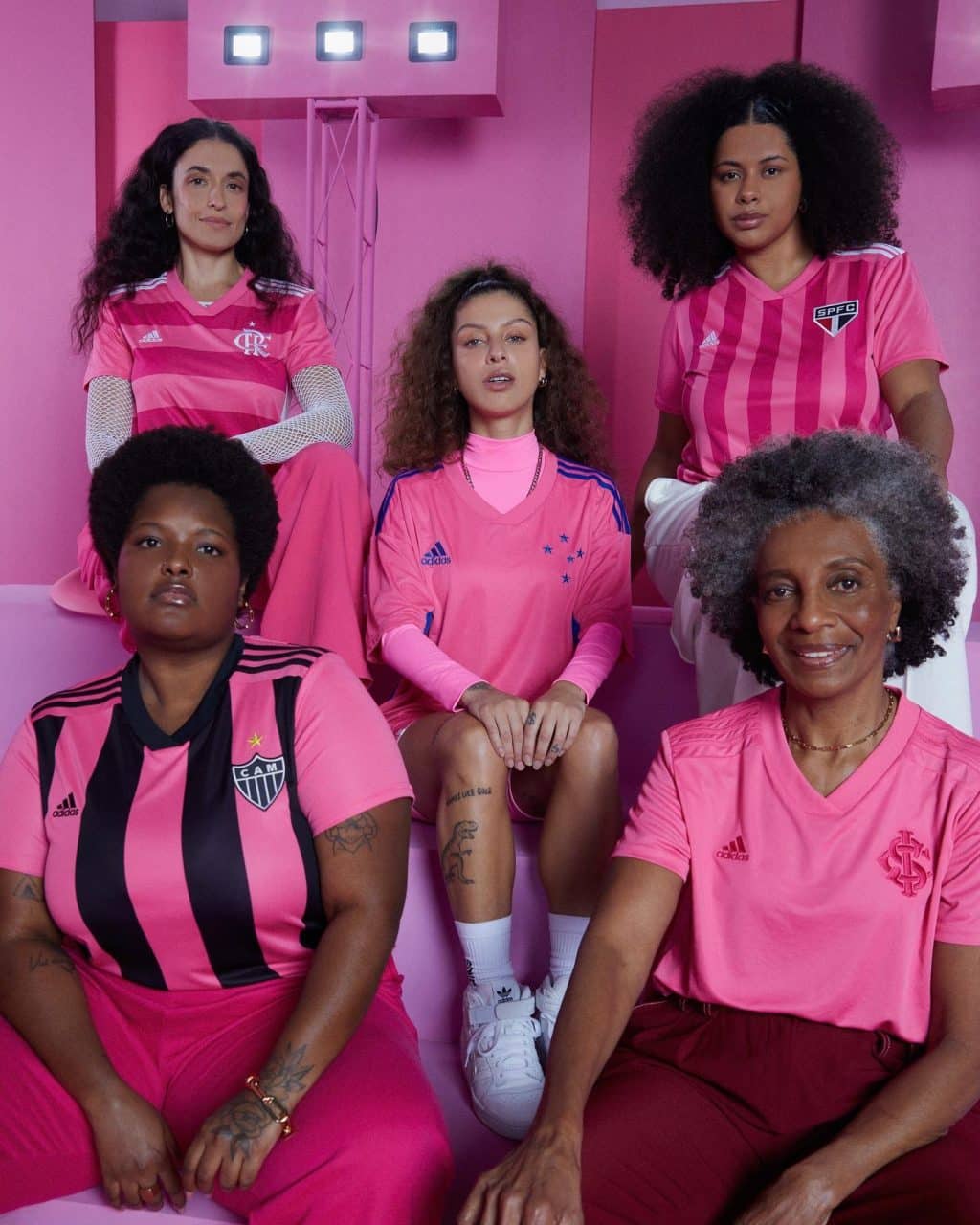 adidas presenta camisetas rosa para sus equipos brasileños